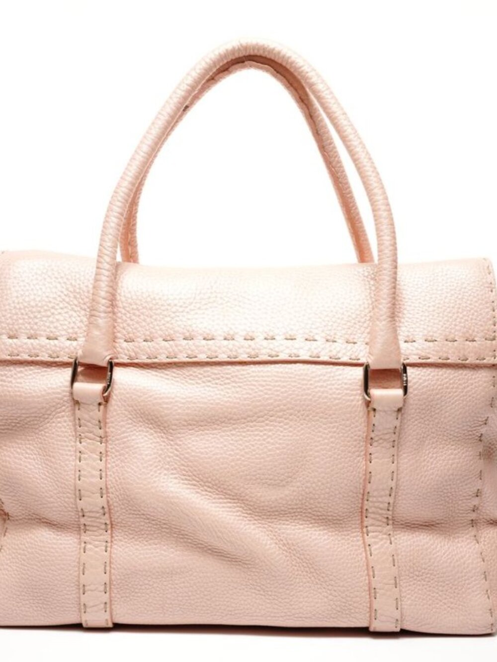 ★SOLD★ Fendi Shoulder Bag Leather Selleria - Picture 3 of 10